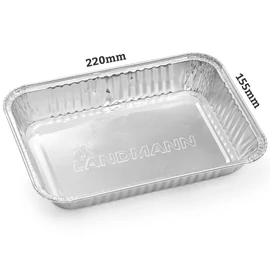 Alumínium grilltálca 220x155x30mm - Landmann 12070