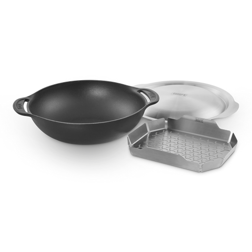 Gourmet BBQ System  - Wok (betéttel és fedővel)